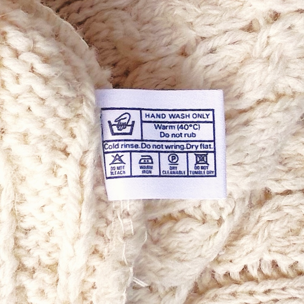 Vintage Highland Homes Fisherman Wool Cable Knit Sweater XL  Scotland Rustic - Picture 6 of 7